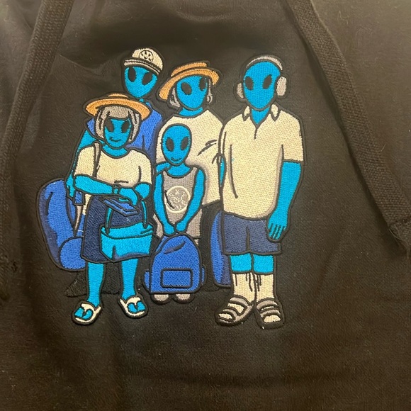 Skyblue men’s hooded sweatshirt - Picture 1 of 4